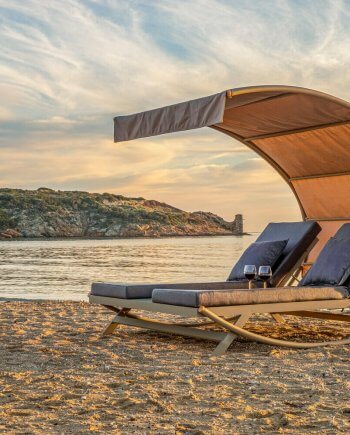 Sundown Daybed Αλουμινίου με Σκίαστρο