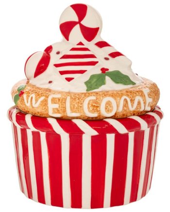 Χριστουγεννιάτικη Μπισκοτιέρα σε Σχήμα Cupcake