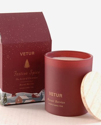 Χριστουγεννιάτικο Αρωματικό Κερί Biscuits & Berries 200 γρ.