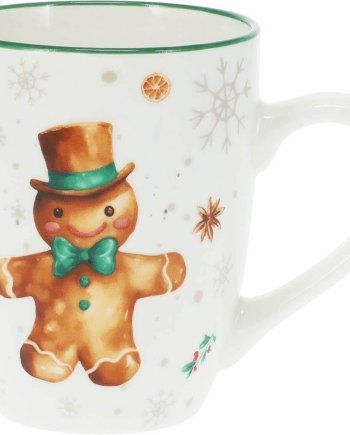 Χριστουγεννιάτικη Κούπα Πορσελάνης Gingerbread