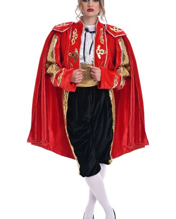 Αποκριάτικη Στολή Γυναίκα Ταυρομάχος Deluxe Κόκκινη