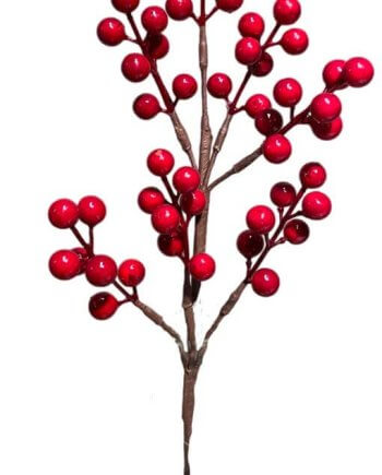 Χριστουγεννιάτικο Κλαδί με Κόκκινα Berries 40 εκ
