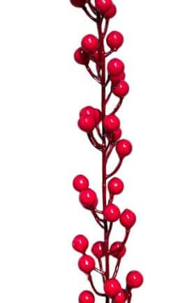 Χριστουγεννιάτικο Κλαδί με Κόκκινα Berries Μονό 72 εκ